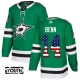 Lasten Dallas Stars Jamie Benn 14 Pelipaita USA Flag Fashion Kelly Green Authentic