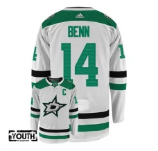 Lasten Dallas Stars Jamie Benn 14 Pelipaita Valkoinen Authentic