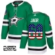 Lasten Dallas Stars Jaromir Jagr 68 Pelipaita USA Flag Fashion Kelly Green Authentic
