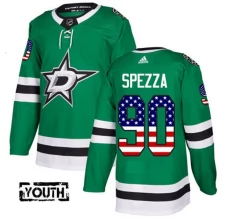 Lasten Dallas Stars Jason Spezza 90 Pelipaita USA Flag Fashion Kelly Green Authentic