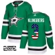 Lasten Dallas Stars John Klingberg 3 Pelipaita USA Flag Fashion Kelly Green Authentic