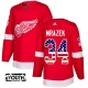 Lasten Detroit Red Wings Petr Mrazek 34 Pelipaita USA Flag Fashion Punainen Authentic