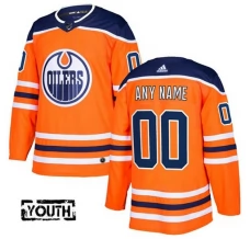 Lasten Edmonton Oilers Custom Pelipaita Oranssi Authentic