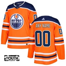 Lasten Edmonton Oilers Custom Pelipaita Oranssi Authentic