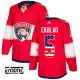 Lasten Florida Panthers Aaron Ekblad 5 Pelipaita USA Flag Fashion Punainen Authentic