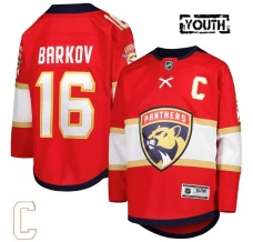 Lasten Florida Panthers Aleksander Barkov 16 Pelipaita Captain Patch Punainen Premier Koti