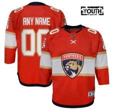 Lasten Florida Panthers Custom Pelipaita Punainen Premier Koti