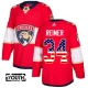 Lasten Florida Panthers James Reimer 34 Pelipaita USA Flag Fashion Punainen Authentic