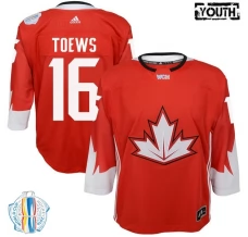 Lasten Kanada Jonathan Toews 16 Pelipaita 2016 World Cup of Hockey Punainen Authentic