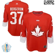 Lasten Kanada Patrice Bergeron 37 Pelipaita 2016 World Cup of Hockey Punainen Authentic