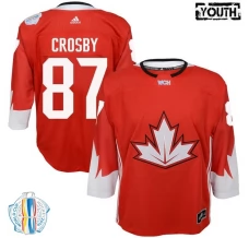 Lasten Kanada Sidney Crosby 87 Pelipaita 2016 World Cup of Hockey Punainen Authentic