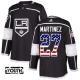 Lasten Los Angeles Kings Alec Martinez 27 Pelipaita USA Flag Fashion Musta Authentic