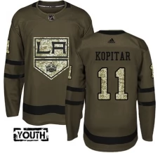 Lasten Los Angeles Kings Anze Kopitar 11 Pelipaita Camo Green Authentic
