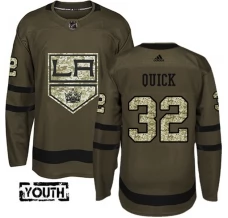 Lasten Los Angeles Kings Jonathan Quick 32 Pelipaita Camo Green Authentic