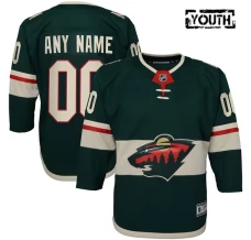 Lasten Minnesota Wild Custom Pelipaita Vihreä Premier Koti