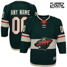 Lasten Minnesota Wild Custom Pelipaita Vihreä Premier Koti