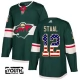 Lasten Minnesota Wild Eric Staal 12 Pelipaita USA Flag Fashion Vihreä Authentic