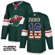 Lasten Minnesota Wild Jason Zucker 16 Pelipaita USA Flag Fashion Vihreä Authentic