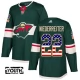 Lasten Minnesota Wild Nino Niederreiter 22 Pelipaita USA Flag Fashion Vihreä Authentic