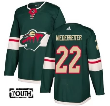 Lasten Minnesota Wild Nino Niederreiter 22 Pelipaita Vihreä Authentic