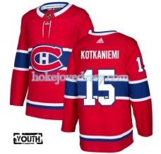Lasten Montreal Canadiens Jesperi Kotkaniemi 15 Pelipaita Punainen Authentic