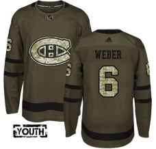 Lasten Montreal Canadiens Shea Weber 6 Pelipaita Camo Green Authentic