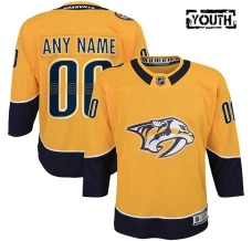 Lasten Nashville Predators Custom Pelipaita Keltainen Premier Koti