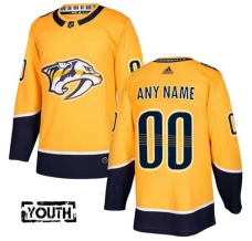 Lasten Nashville Predators Custom Pelipaita Kulta Authentic