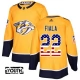 Lasten Nashville Predators Kevin Fiala 22 Pelipaita USA Flag Fashion Kulta Authentic