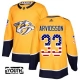 Lasten Nashville Predators Viktor Arvidsson 33 Pelipaita USA Flag Fashion Kulta Authentic