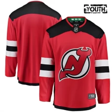 Lasten New Jersey Devils Blank Pelipaita Punainen Breakaway Koti