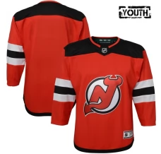 Lasten New Jersey Devils Blank Pelipaita Punainen Premier Koti