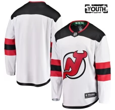 Lasten New Jersey Devils Blank Pelipaita Valkoinen Breakaway Vieras