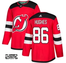 Lasten New Jersey Devils Jack Hughes 86 Pelipaita Punainen Authentic