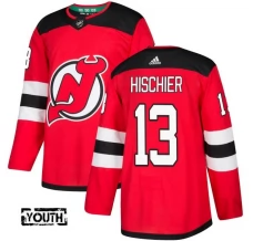 Lasten New Jersey Devils Nico Hischier 13 Pelipaita Punainen Authentic