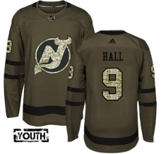 Lasten New Jersey Devils Taylor Hall 9 Pelipaita Camo Green Authentic