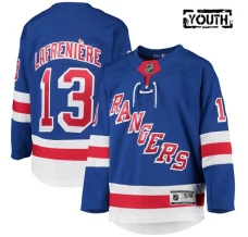 Lasten New York Rangers Alexis Lafrenière 13 Pelipaita Sininen Premier Koti