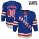 Lasten New York Rangers Custom Pelipaita Sininen Premier Koti