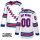 Lasten New York Rangers Custom Pelipaita Valkoinen Authentic