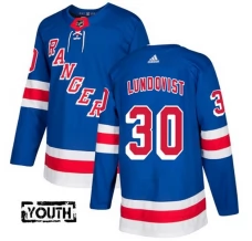 Lasten New York Rangers Henrik Lundqvist 30 Pelipaita Sininen Authentic