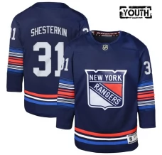 Lasten New York Rangers Igor Shesterkin 31 Pelipaita Navy Premier Vaihtoehtoinen