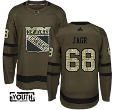 Lasten New York Rangers Jaromir Jagr 68 Pelipaita Camo Green Authentic