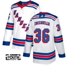 Lasten New York Rangers Mats Zuccarello 36 Pelipaita Valkoinen Authentic