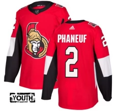 Lasten Ottawa Senators Dion Phaneuf 2 Pelipaita Punainen Authentic