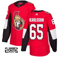Lasten Ottawa Senators Erik Karlsson 65 Pelipaita Punainen Authentic