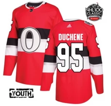 Lasten Ottawa Senators Matt Duchene 95 Pelipaita 2017 100 Classic Patch Punainen Authentic