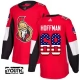 Lasten Ottawa Senators Mike Hoffman 68 Pelipaita USA Flag Fashion Punainen Authentic