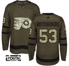 Lasten Philadelphia Flyers Shayne Gostisbehere 53 Pelipaita Camo Green Authentic