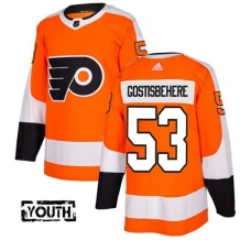 Lasten Philadelphia Flyers Shayne Gostisbehere 53 Pelipaita Oranssi Authentic