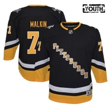 Lasten Pittsburgh Penguins Evgeni Malkin 71 Pelipaita 2021-22 Musta Premier Vaihtoehtoinen